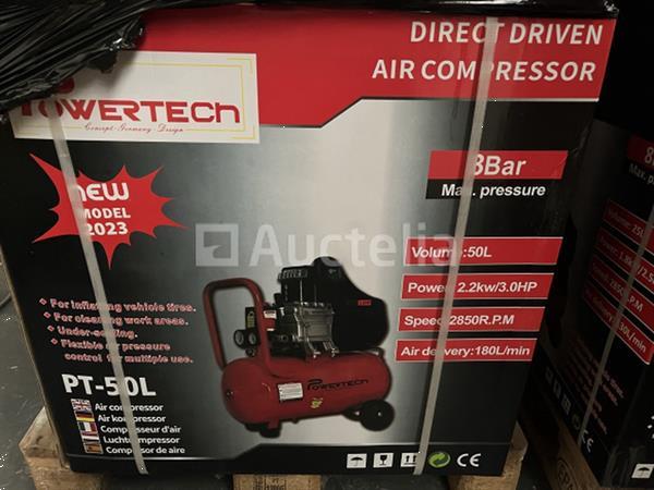 Grote foto compressor 50 liter powertech p 50l doe het zelf en verbouw gereedschappen en machines