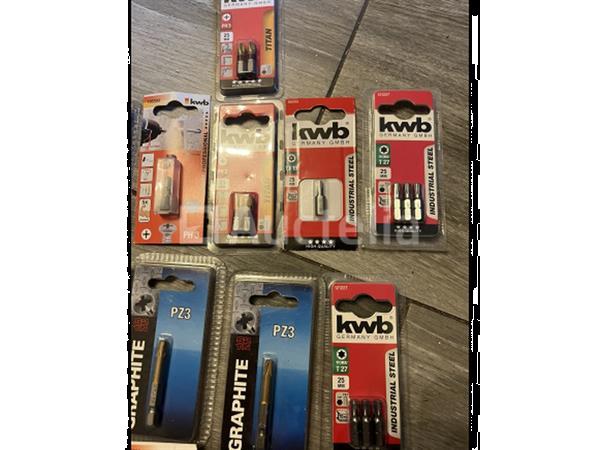 Grote foto partij bitjes kwb graphite doe het zelf en verbouw gereedschappen en machines