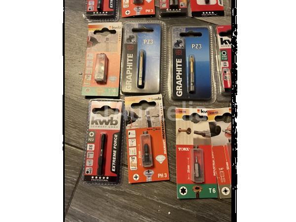 Grote foto partij bitjes kwb graphite doe het zelf en verbouw gereedschappen en machines
