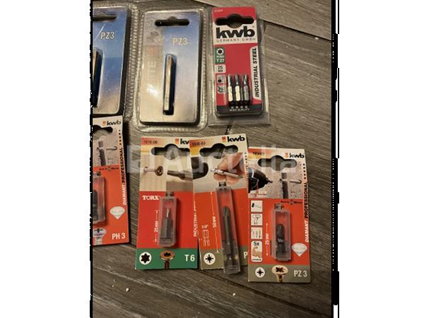 Grote foto partij bitjes kwb graphite doe het zelf en verbouw gereedschappen en machines