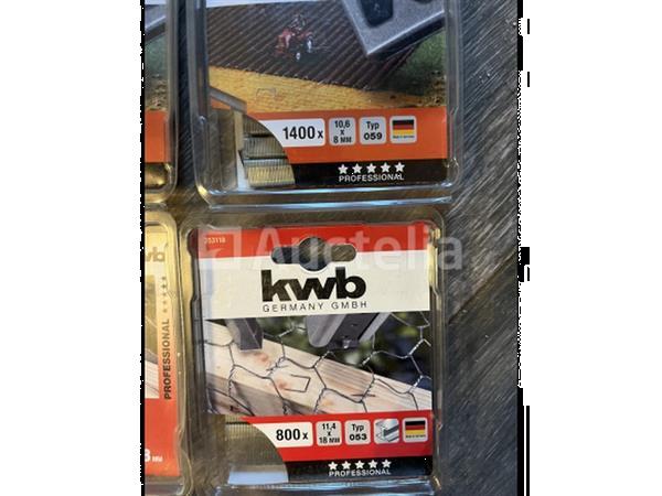 Grote foto partij kwb nieten doe het zelf en verbouw gereedschappen en machines