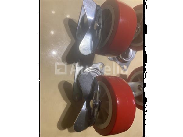 Grote foto 4 zwenkwielen 75 mm met rem doe het zelf en verbouw gereedschappen en machines