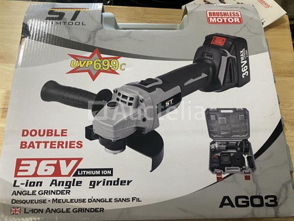 Grote foto accu haakse slijper 36v 4 ah doe het zelf en verbouw gereedschappen en machines