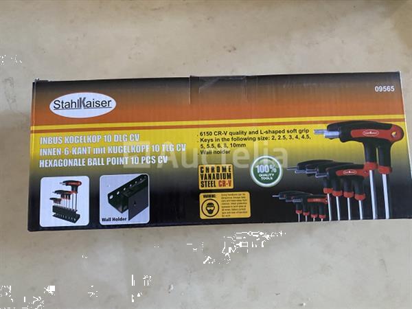 Grote foto inbus kogelkop 10 delig met rekje doe het zelf en verbouw gereedschappen en machines
