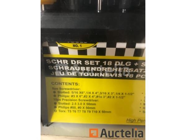 Grote foto 18 delige schroevendraaier set slotted philips en torx met standaard doe het zelf en verbouw gereedschappen en machines