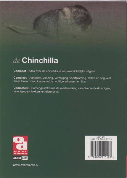 Grote foto de chinchilla over dieren boeken hobby en vrije tijd