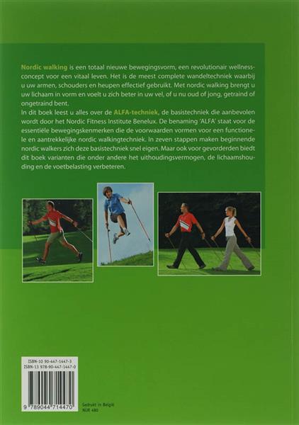 Grote foto nordic walking volgens de alfa techniek boeken hobby en vrije tijd