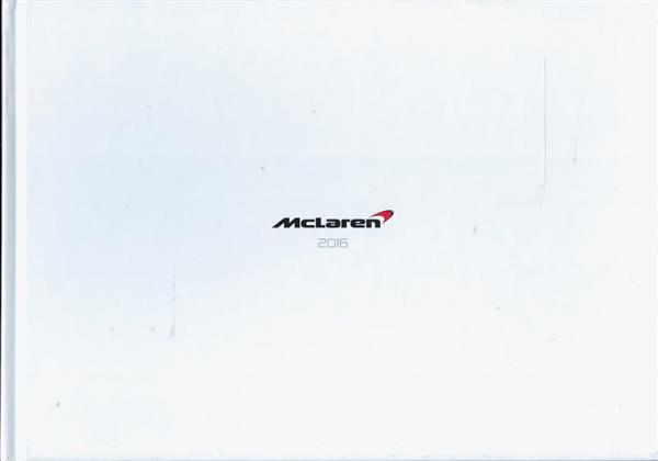 Grote foto mclaren brochure folder uit 2016 boeken auto folders
