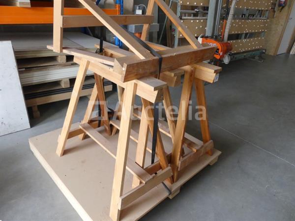 Grote foto 4 houten werkplaatsschragen doe het zelf en verbouw onderdelen en accessoires