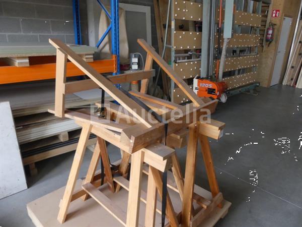 Grote foto 4 houten werkplaatsschragen doe het zelf en verbouw onderdelen en accessoires