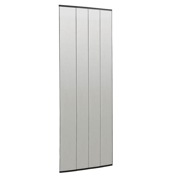 Grote foto vidaxl vliegengordijn 100x220 cm polyester mesh zwart doe het zelf en verbouw deuren en horren
