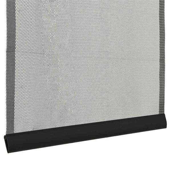Grote foto vidaxl vliegengordijn 100x220 cm polyester mesh zwart doe het zelf en verbouw deuren en horren