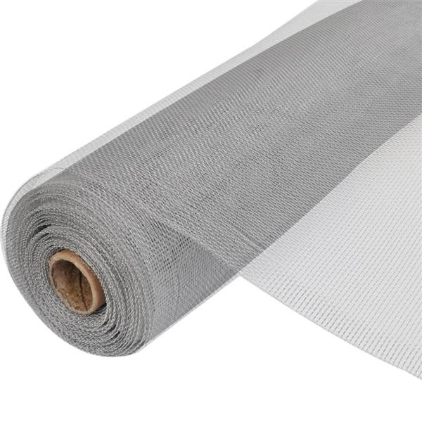 Grote foto vidaxl gaas 100x500 cm aluminium zilverkleurig tuin en terras hekken en schuttingen