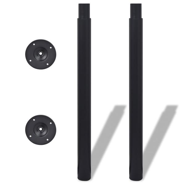 Grote foto vidaxl tafelpoten telescopisch 4 st 710 1100 mm zwart huis en inrichting eettafels