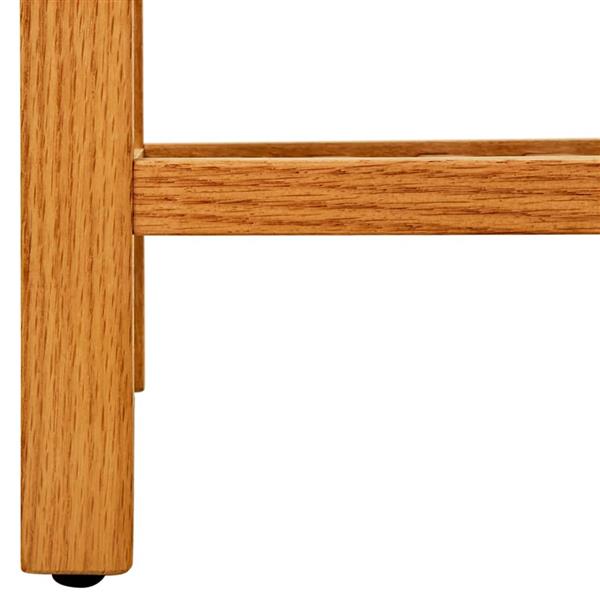 Grote foto vidaxl schoenenrek met 5 schappen 50x27x100 cm massief eikenhout huis en inrichting overige