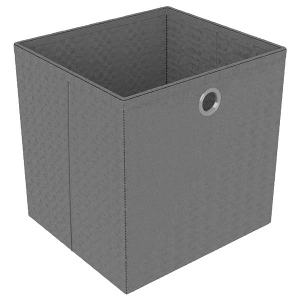 Grote foto vidaxl kast met 6 vakken met boxen 103x30x72 5 cm stof zwart huis en inrichting overige