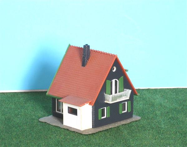 Grote foto huis met zwarte gevel faller 102 nh730 hobby en vrije tijd h0