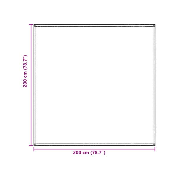 Grote foto vidaxl tent accessoire lichtgrijs polyester 200 x 200 cm vouwbaar caravans en kamperen tenten