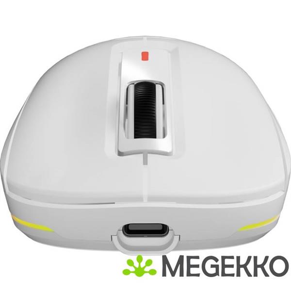 Grote foto genesis nmg 2194 gaming muis ambidextrous bluetooth usb type c wit computers en software overige computers en software
