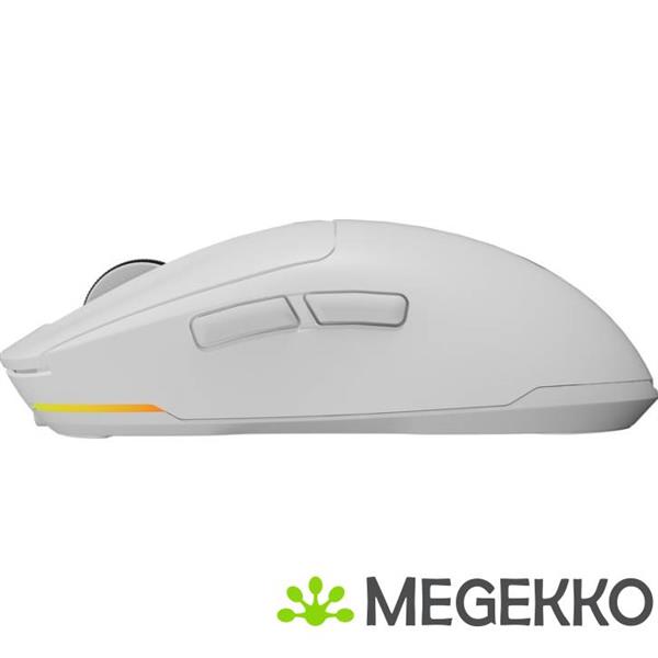 Grote foto genesis nmg 2194 gaming muis ambidextrous bluetooth usb type c wit computers en software overige computers en software