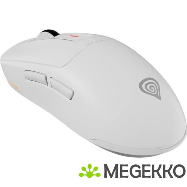 Grote foto genesis nmg 2194 gaming muis ambidextrous bluetooth usb type c wit computers en software overige computers en software