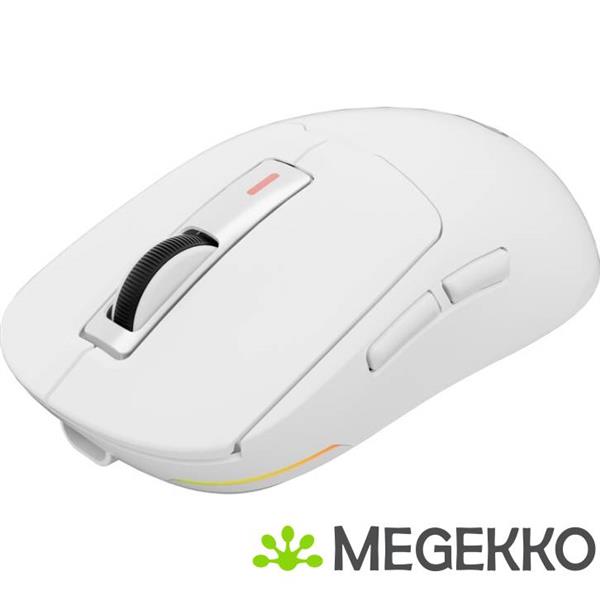Grote foto genesis nmg 2194 gaming muis ambidextrous bluetooth usb type c wit computers en software overige computers en software