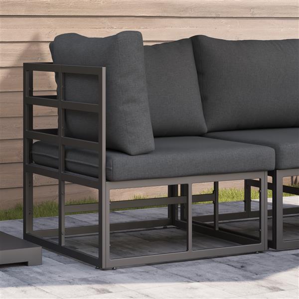 Grote foto vidaxl buitenmeubelsets met kussen met kussen zwart en anthraciet tuin en terras tuinmeubelen
