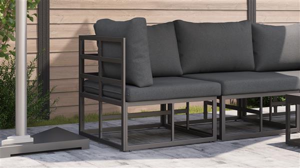 Grote foto vidaxl buitenmeubelsets met kussen met kussen zwart en anthraciet tuin en terras tuinmeubelen