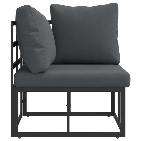 Grote foto vidaxl buitenmeubelsets met kussen met kussen zwart en anthraciet tuin en terras tuinmeubelen
