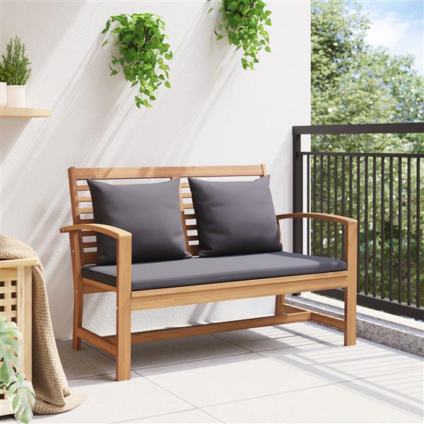 Grote foto vidaxl tuin sofa set 2 pcs bruin massief teakhout tuin en terras tuinmeubelen