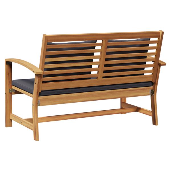 Grote foto vidaxl tuin sofa set 2 pcs bruin massief teakhout tuin en terras tuinmeubelen