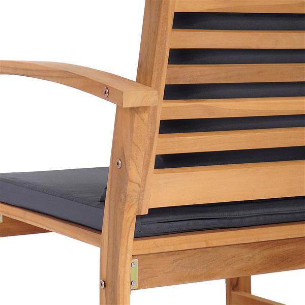 Grote foto vidaxl tuin sofa set 2 pcs bruin massief teakhout tuin en terras tuinmeubelen
