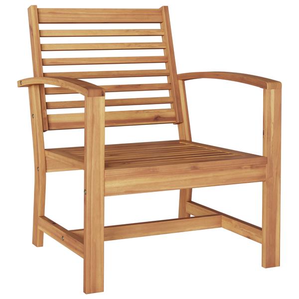 Grote foto vidaxl tuinstoelen 2 pcs bruin 60 x 65 x 76.5 cm massief teakhout tuin en terras tuinmeubelen