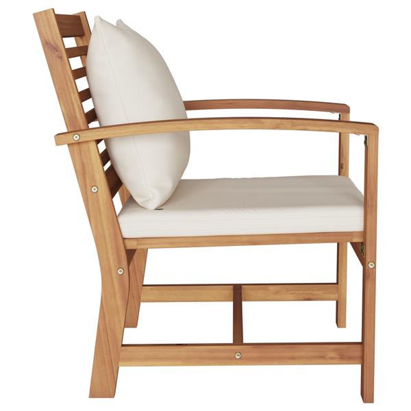 Grote foto vidaxl tuinstoelen 2 pcs bruin 60 x 65 x 76.5 cm massief teakhout tuin en terras tuinmeubelen