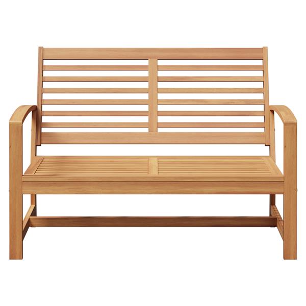 Grote foto vidaxl tuinbank bruin 110 x 64 x 76.5 cm massief teakhout tuin en terras tuinmeubelen