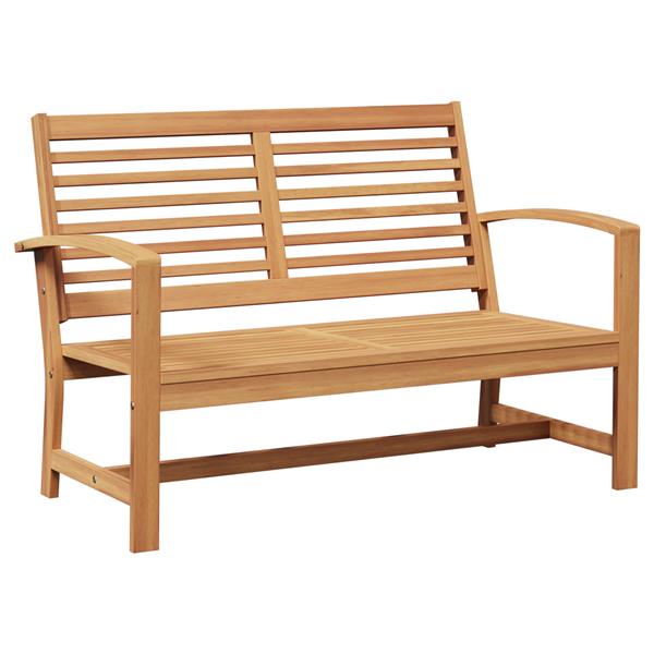 Grote foto vidaxl tuin sofa set 2 pcs bruin massief teakhout tuin en terras tuinmeubelen