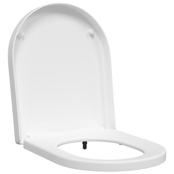 Grote foto vidaxl toiletzitting wit 48 x 36.5 x 4.5 cm polypropyleen doe het zelf en verbouw sanitair