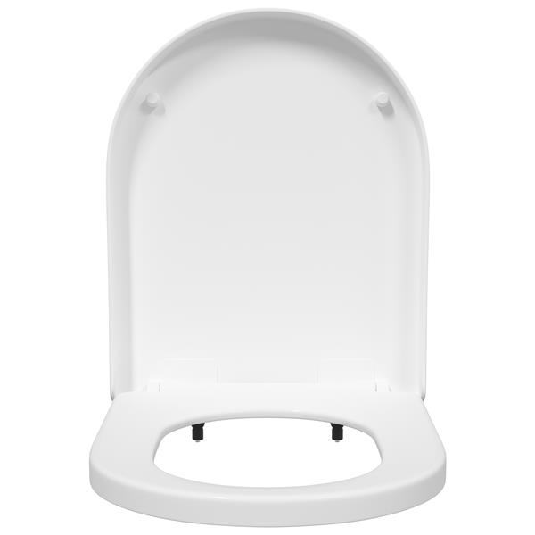 Grote foto vidaxl toiletzitting wit 48 x 36.5 x 4.5 cm polypropyleen doe het zelf en verbouw sanitair