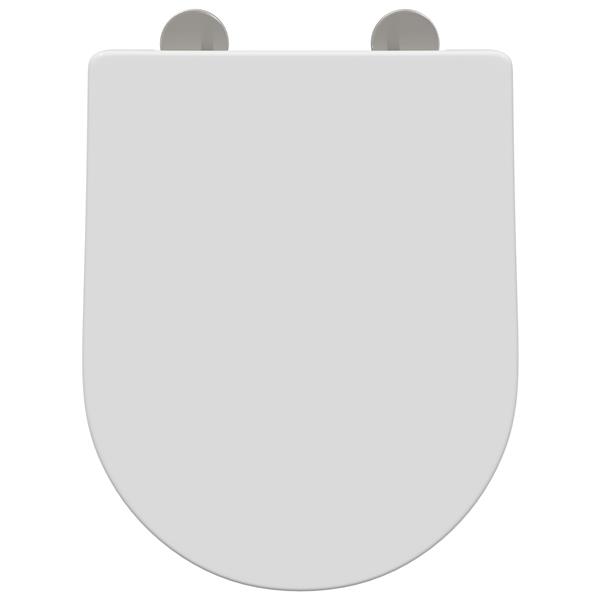 Grote foto vidaxl toiletzitting wit 48 x 36.5 x 4.5 cm polypropyleen doe het zelf en verbouw sanitair