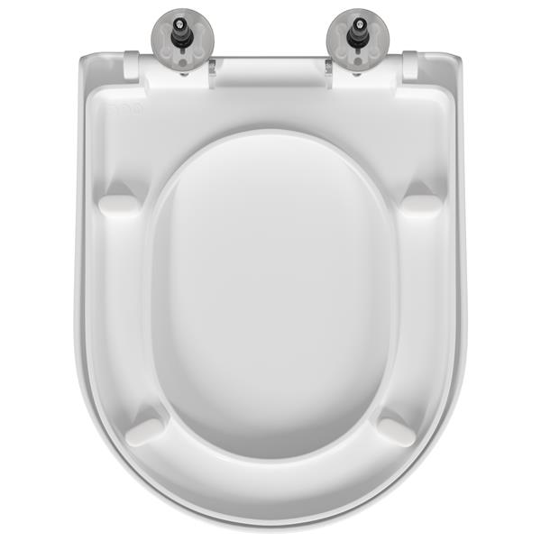 Grote foto vidaxl toiletzitting wit 48 x 36.5 x 4.5 cm polypropyleen doe het zelf en verbouw sanitair