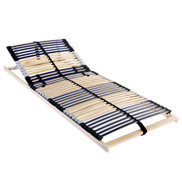 Grote foto vidaxl lamelbodem bruin 140 x 190 cm hout en plastic antiek en kunst stoelen en banken