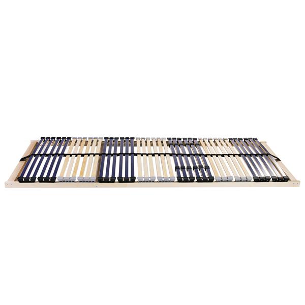 Grote foto vidaxl lamelbodem bruin 90 x 190 cm hout en plastic antiek en kunst stoelen en banken