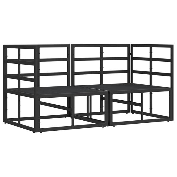 Grote foto vidaxl buitenmeubelsets met kussen met kussen 2 pcs zwart en anthraciet tuin en terras tuinmeubelen