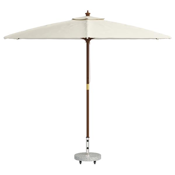 Grote foto vidaxl parasolvoet verstelbaar grijs 45 x 45 x 42.5 cm graniet en rvs tuin en terras overige tuin en terras