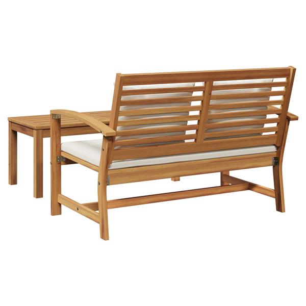 Grote foto vidaxl tuin sofa set 2 pcs bruin massief teakhout tuin en terras tuinmeubelen