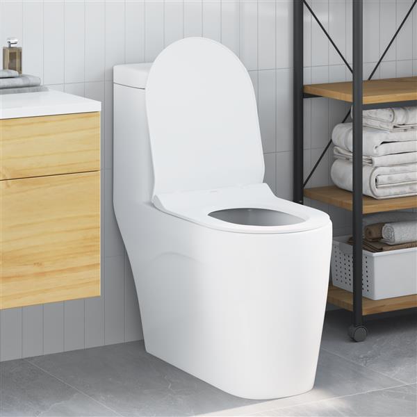 Grote foto vidaxl toiletzitting wit 48.5 x 36 x 5 cm polypropyleen doe het zelf en verbouw sanitair