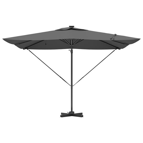 Grote foto vidaxl cantilever roma parasol met slot 286 x 285 x 270 cm aluminium tuin en terras overige tuin en terras