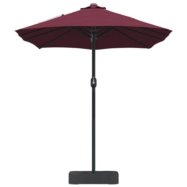 Grote foto vidaxl tuinparasol bordeauxrood 385 x 209 x 244 cm stof tuin en terras overige tuin en terras