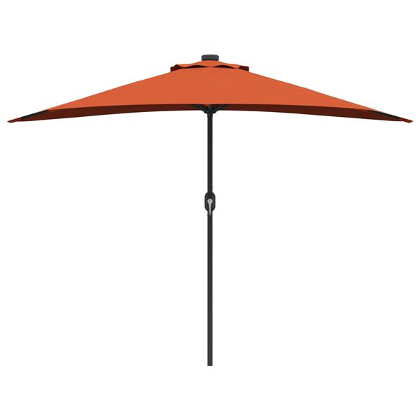 Grote foto vidaxl tuinparasol terracotta 294 x 150 x 224 cm stof tuin en terras overige tuin en terras