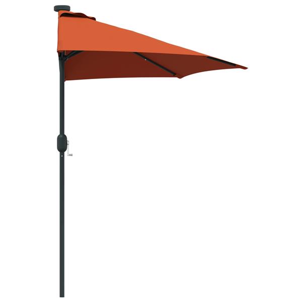 Grote foto vidaxl tuinparasol terracotta 294 x 150 x 224 cm stof tuin en terras overige tuin en terras